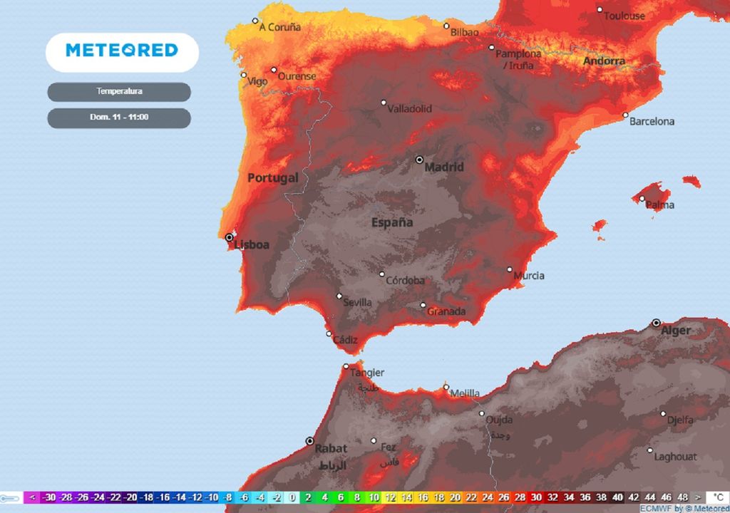 temperaturas previstas modelo ECMWF temperaturas previstas modelo ECMWF