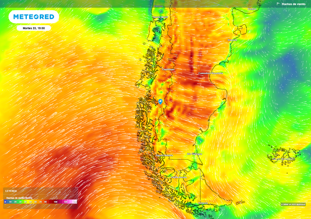 rachas de viento previstas