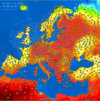 Calor veraniego primaveral en Escandinavia