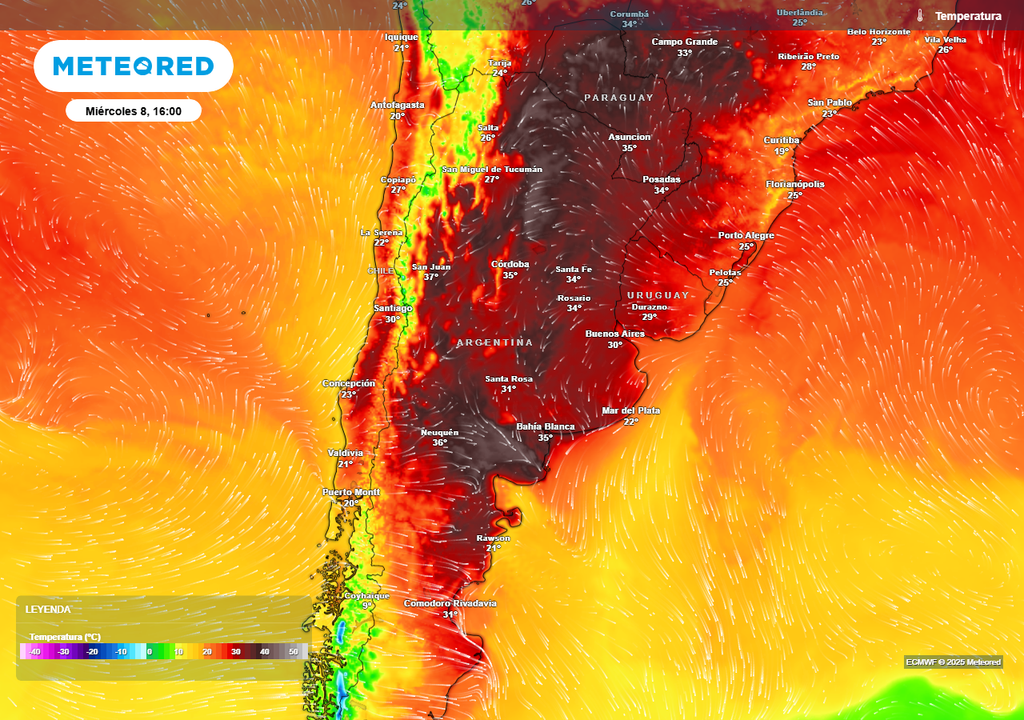 Calor, Argentina, Alerta, Cuyo, Mendoza, Patagonia