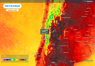 Calor y precipitaciones se esperan entre miércoles y viernes en varias regiones de Chile