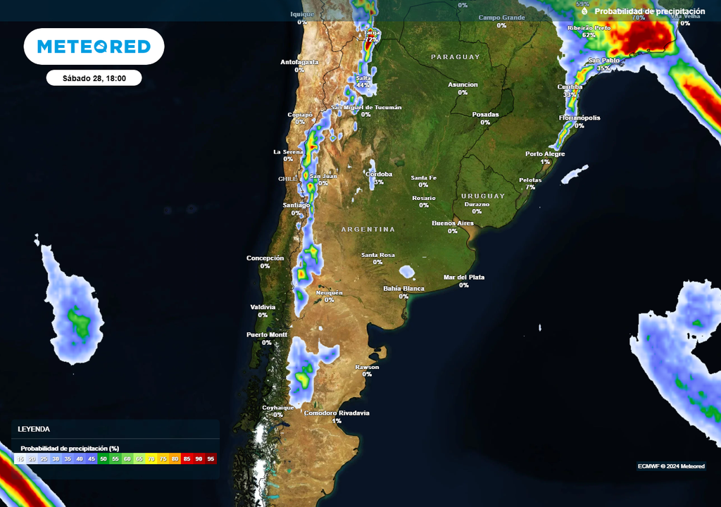 Lluvia, Tormenta, Pronostico, Argentina, Cuyo
