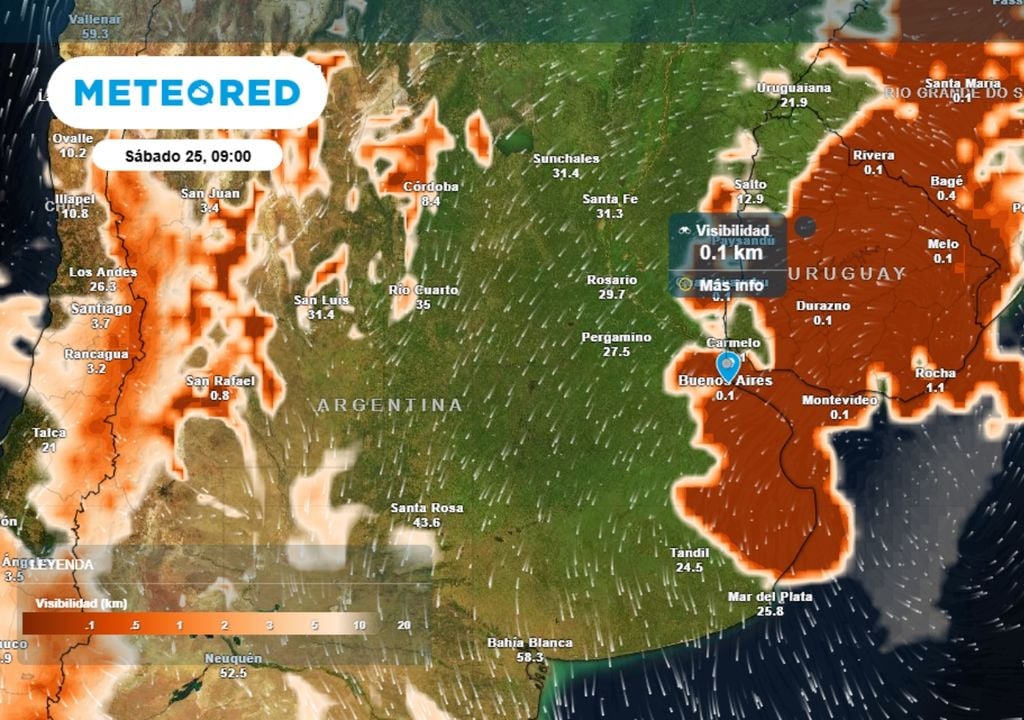 El fin de semana comenzará con muchas nieblas sobre el AMBA