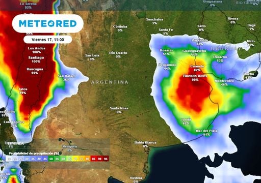 Cambia el tiempo en Buenos Aires: llegan tormentas, 23 &deg;C y despu&eacute;s vuelve el fr&iacute;o al AMBA