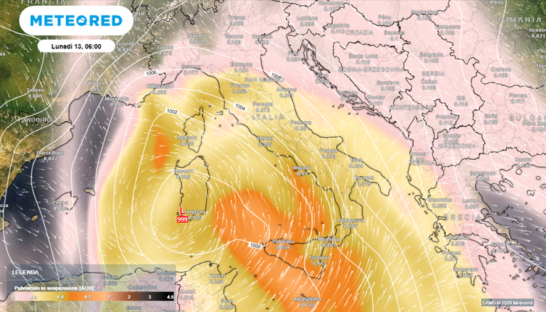 Cambiamento del tempo in Italia: una tempesta proveniente dall'Algeria cambier&agrave; il colore del cielo in tutta Europa