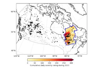 El cambio climático duplicó la probabilidad de incendios forestales en Canadá