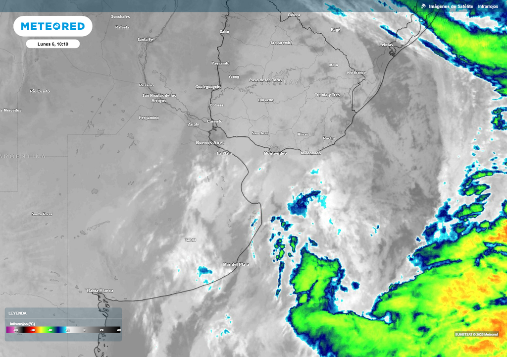 Tiempo Buenos Aires pronóstico AMBA Las lluvias se alejan este lunes del AMBA.