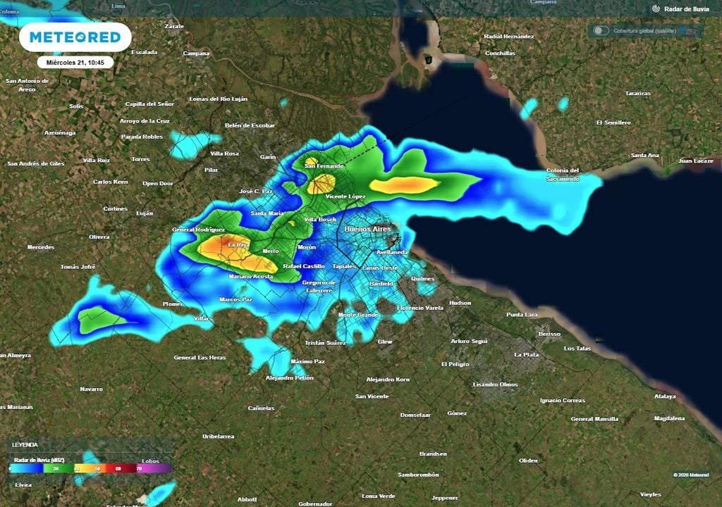 Tormentas alerta Buenos Aires AMBA primavera El Niño Miercoles con tormentas aisladas en el ámbito metropolitano. No se descarta la caída de granizo chico.