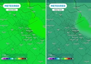 Cambio de tiempo en el AMBA: lluvias y tormentas el jueves, luego llega el fr&iacute;o intenso por varios d&iacute;as