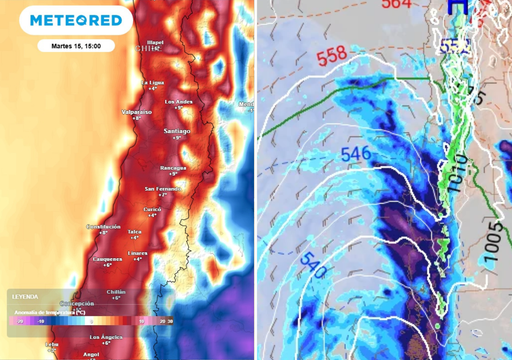 Cambio de tiempo en Chile central: calor se acerca a los 30 &deg;C y posible regreso de las lluvias para Fiestas Patrias