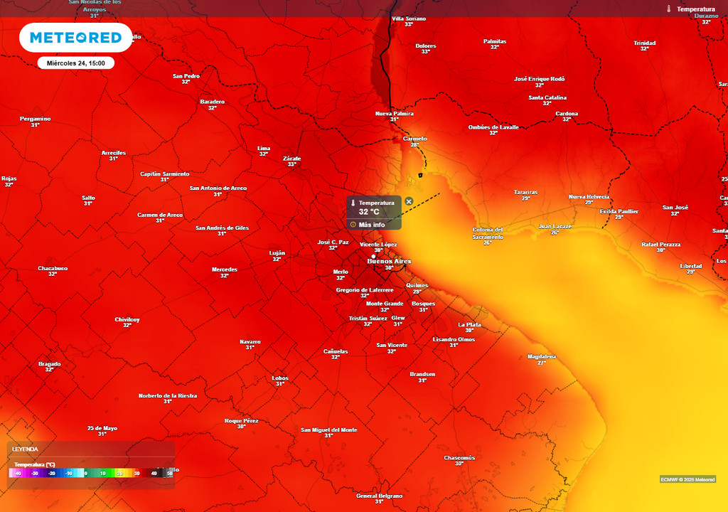 Tiempo Pronóstico AMBA clima Nochebuena Navidad lluvias