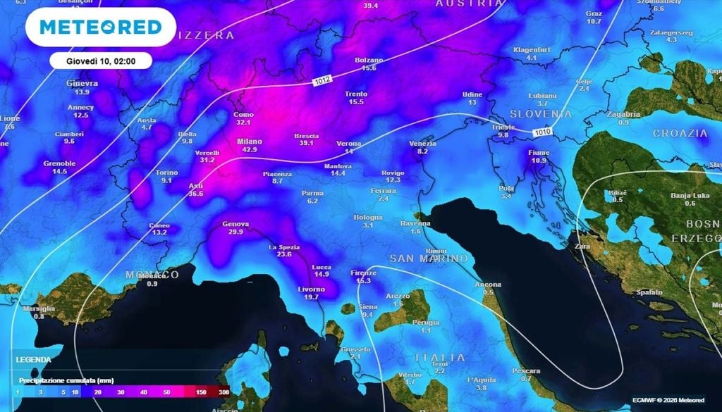 Dalla prossima settimana avremo il rischio di temporali intensi, ad iniziare dal Nord.