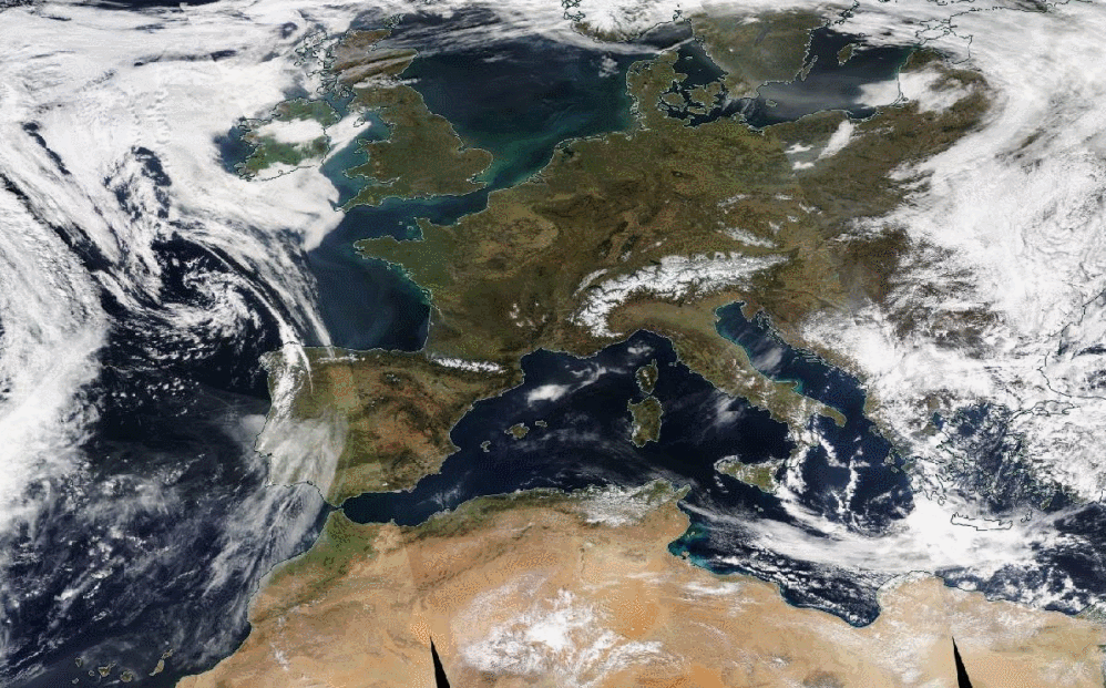 Cambio del patrón atmosférico a gran escala sobre Europa