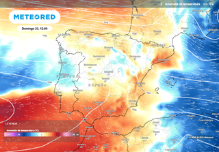 Cambio radical de temperaturas este domingo en España: hasta 8 ºC más de golpe