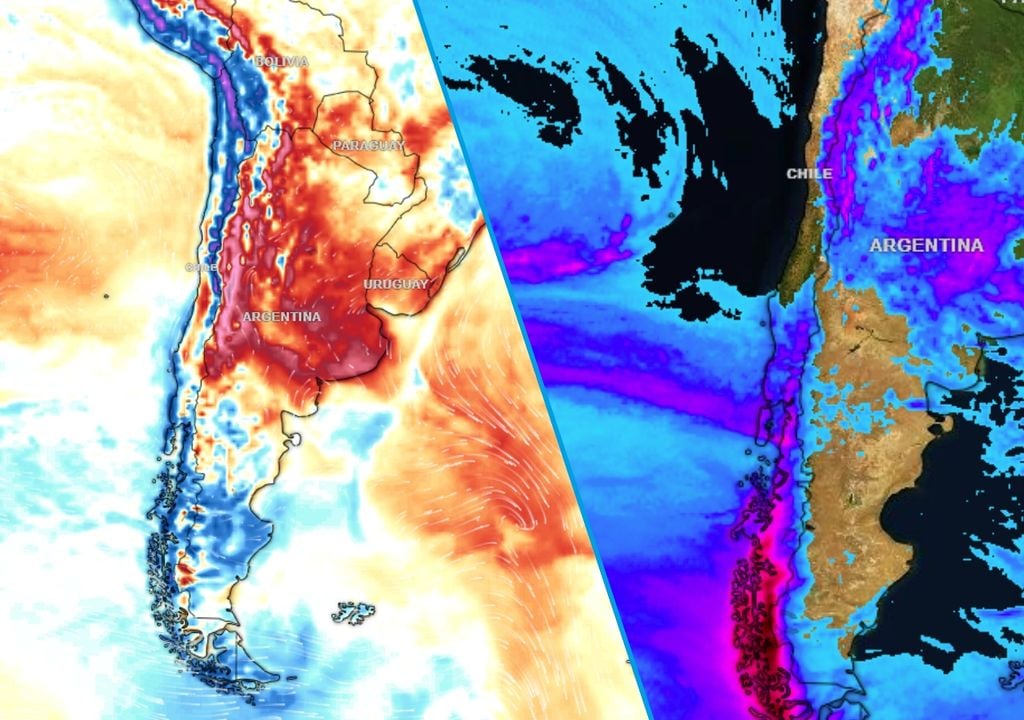 mapas de anomalía de temperatura y de precipitaciones acumulada