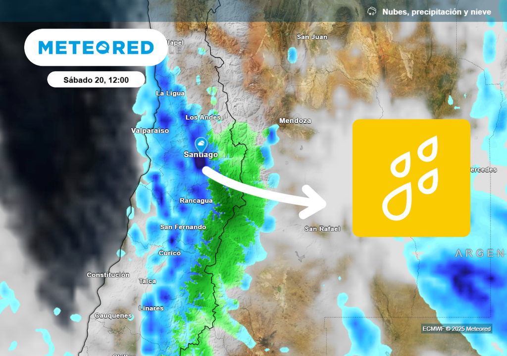 Precipitaciones en Santiago