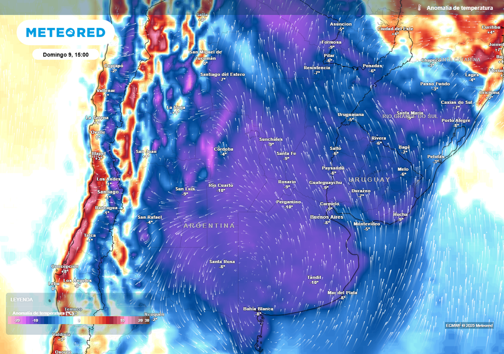 Descenso, Temperatura, Ola de Calor, Argentina, Pronostico