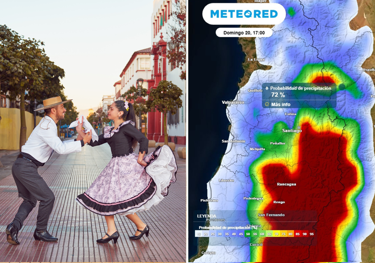&ldquo;Cambio total en Fiestas Patrias&rdquo;: Santiago pasar&aacute; del calor a lluvias de hasta 25 mm este fin de semana