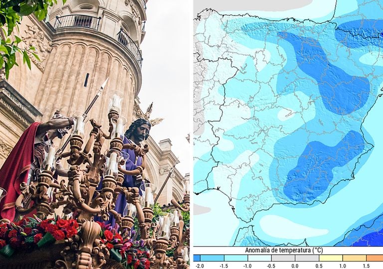Los cambios de tiempo en Semana Santa llegar&aacute;n desde el norte: los expertos de Meteored avisan de "ambiente invernal"