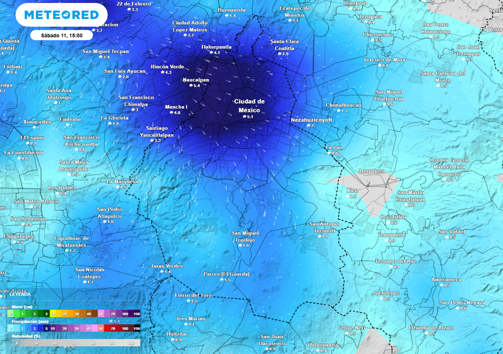 Entre las 15:00 y las 22:00 horas será el horario donde se registrarán las tormentas más intensas.