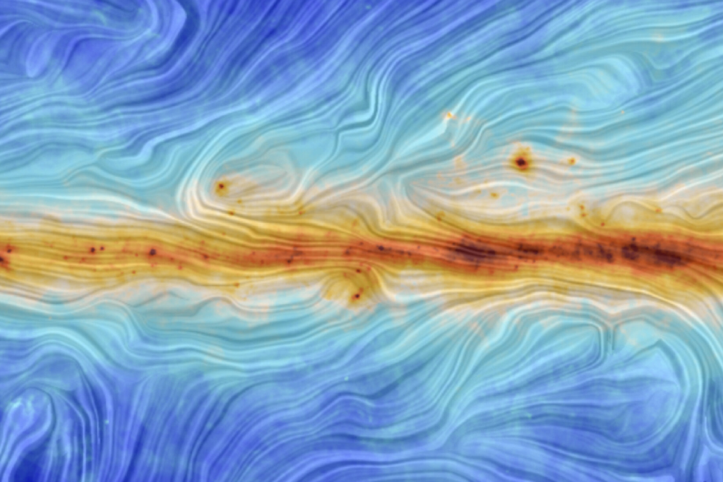 De processos no Universo jovem até a formação de galáxias, os campos magnéticos influenciam diferentes fenômenos importantes no Universo. Crédito: NASA