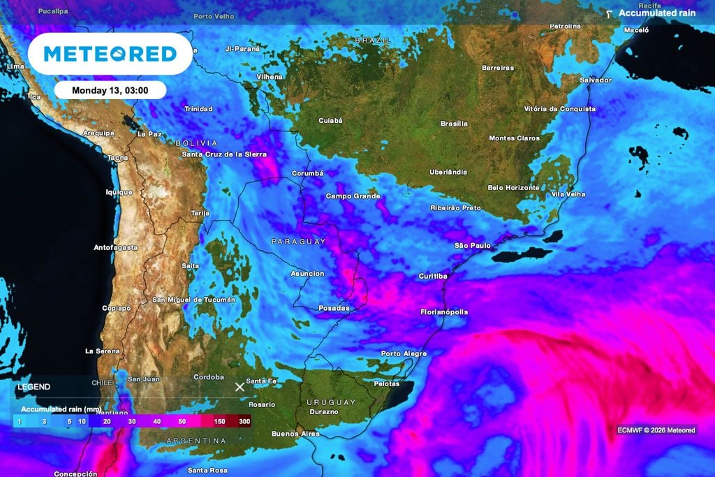 cana, frente fria Até segunda-feira, a nova frente fria espalha chuva entre o Paraná, sul de Mato Grosso do Sul e sul de São Paulo, reduzindo a janela operacional para corte e transporte da cana.