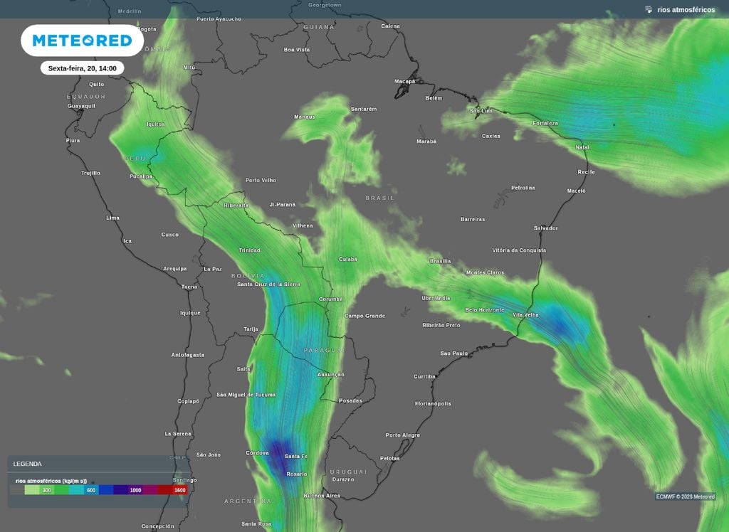 Canal de umidade atua sobre Centro-Oeste e Sudeste do país ao longo desta sexta (20), primeiro dia do outono.