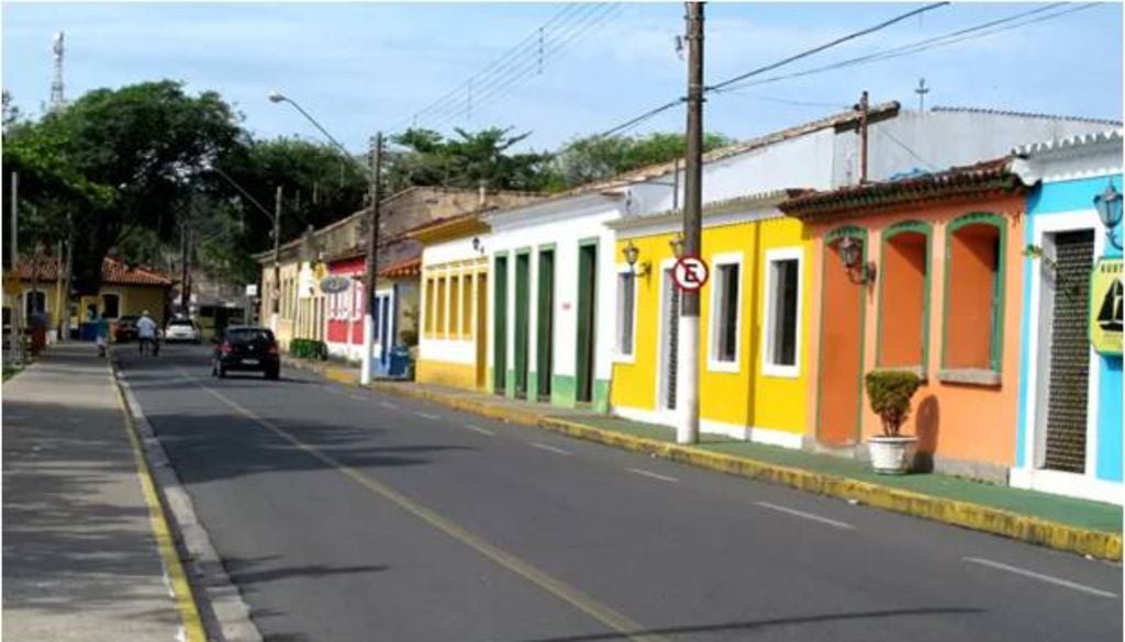 Centro histórico de Cananéia (SP). Crédito: Mariane Rossi/G1.