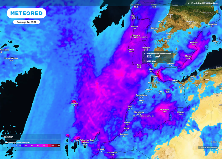 Canarias y el impacto de la borrasca Emilia con fuerte temporal de viento, mala mar, lluvia, nieve, tormentas y granizo