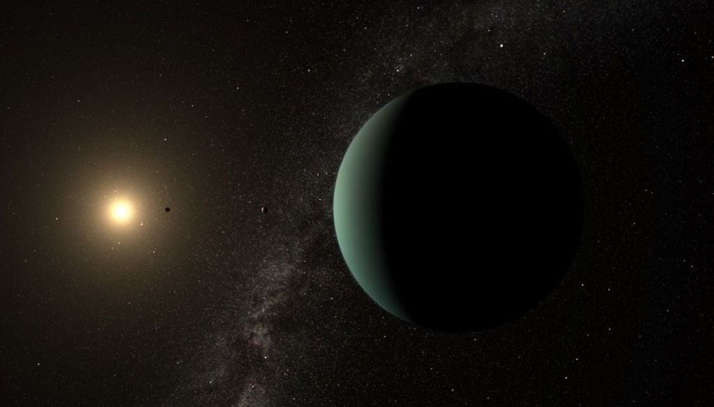 Concepto artístico de una supertierra potencialmente habitable que orbita una estrella llamada HD 20794. Crédito de la ilustración: Gabriel Pérez Díaz, SMM (IAC).