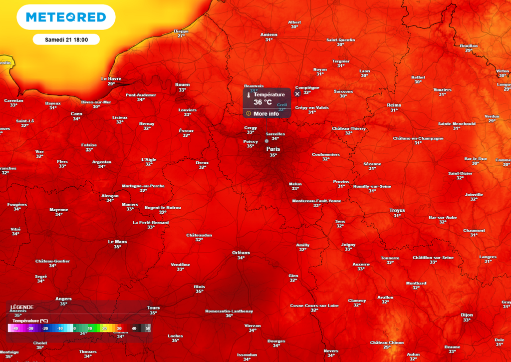 Le pic de chaleur est attendu samedi en Île-de-France avec plus de 35°C à l'ombre.
