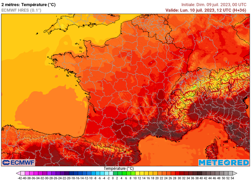 Les très fortes chaleurs se concentrent près de la grande bleue pour votre journée de lundi.