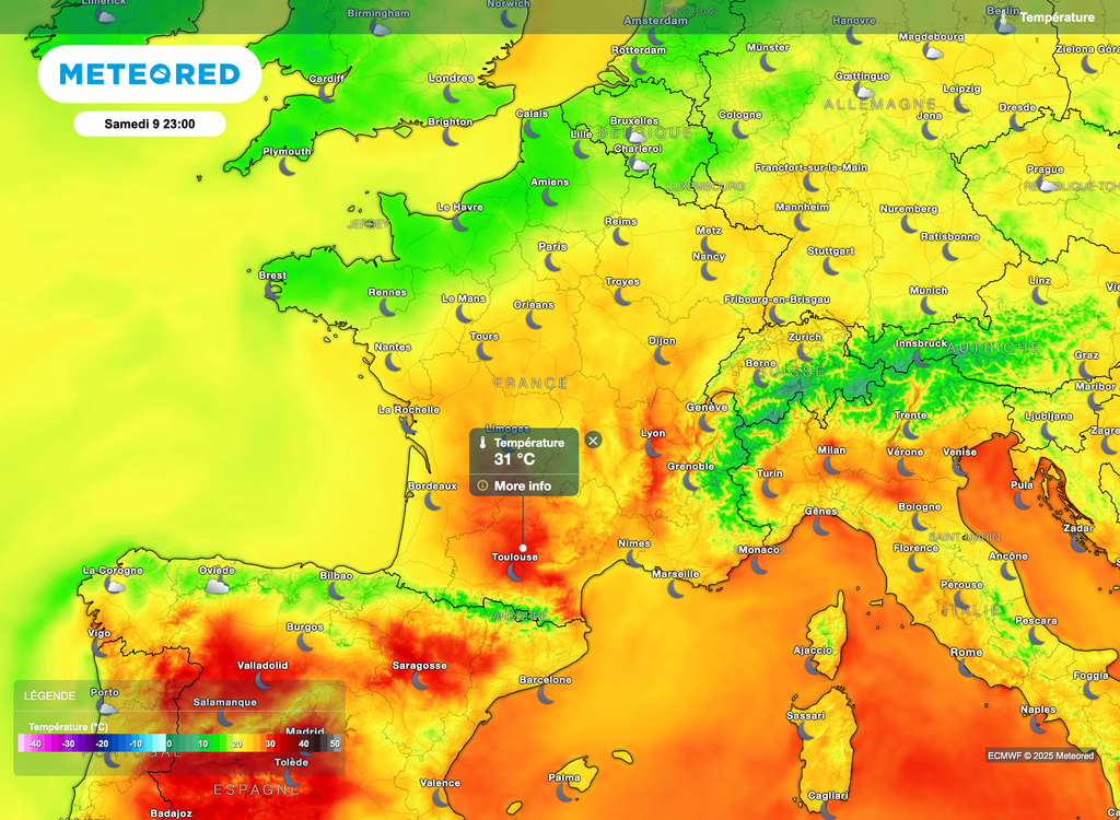 Chaleur persistante en cours de soirée et au moins première partie de nuit prochaine. Chaleur persistante en cours de soirée et au moins première partie de nuit prochaine.