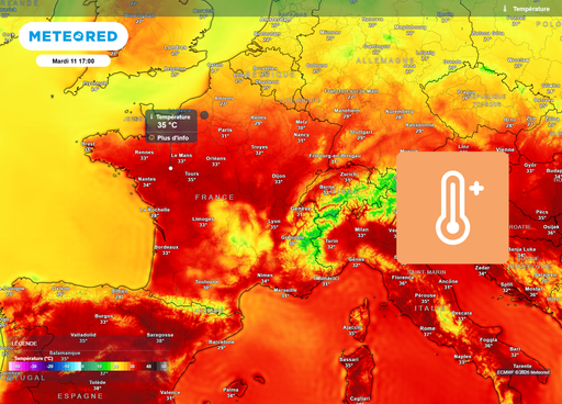 Canicule en France : plus de 15 villes au-dessus de 35&deg;C mardi, apr&egrave;s une nuit tropicale dans 9 r&eacute;gions