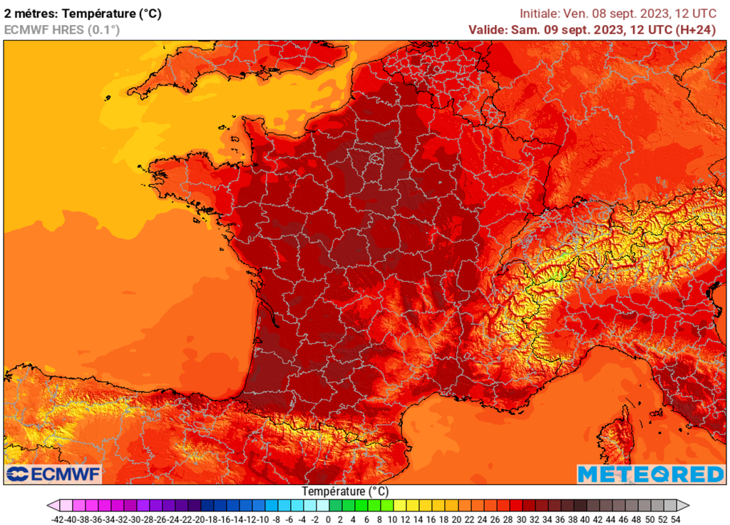 Rares seront les secteurs à ne pas connaître des températures égales ou supérieures à 30°C ce samedi après-midi.