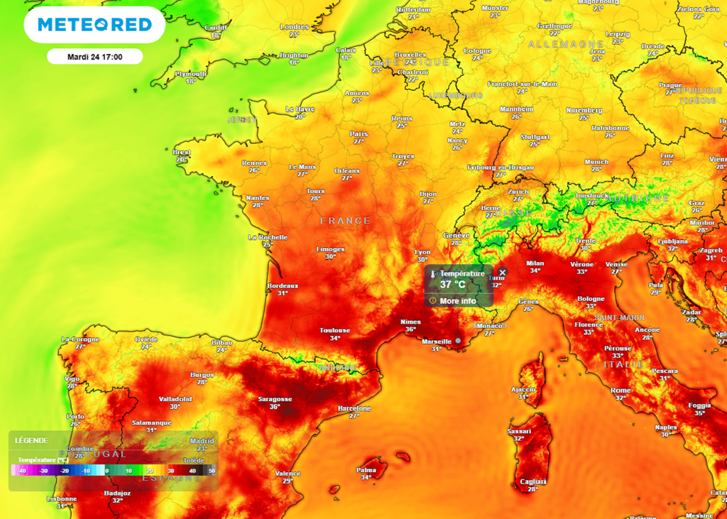 Mardi après-midi, l'air sera redevenu respirable sauf près de la Méditerranée. Mardi après-midi, l'air sera redevenu respirable sauf près de la Méditerranée.