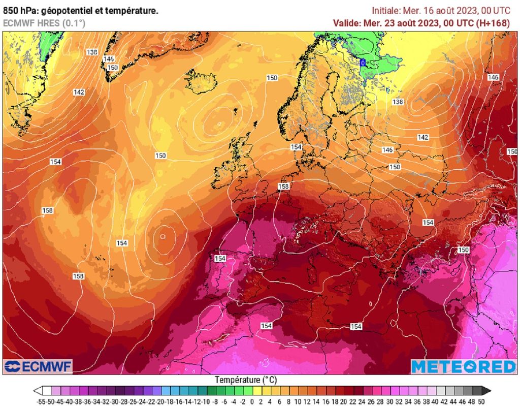 La masse d'air qui concernera la France la semaine prochaine affichera des valeurs exceptionnelles en altitude.