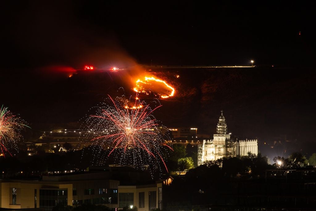 Les feux d'artifice peuvent occasionner des départs d'incendies en cas de sécheresse