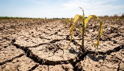 Canicule et s&eacute;cheresse : les r&eacute;coltes plongent &agrave; des niveaux historiques en France