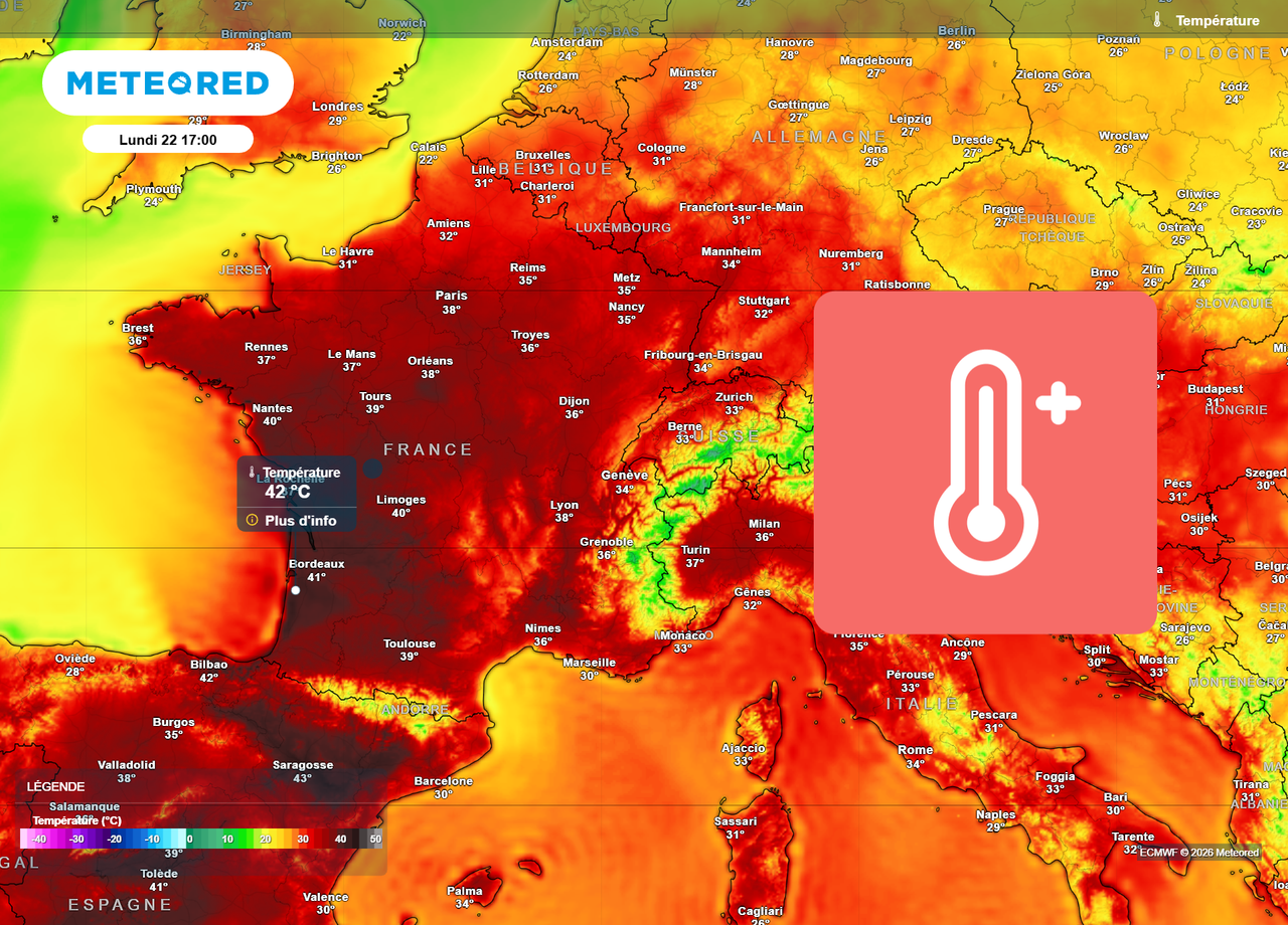 Dimanche Rouge Canicule historique en France : la vigilance rouge débute ce dimanche à ...