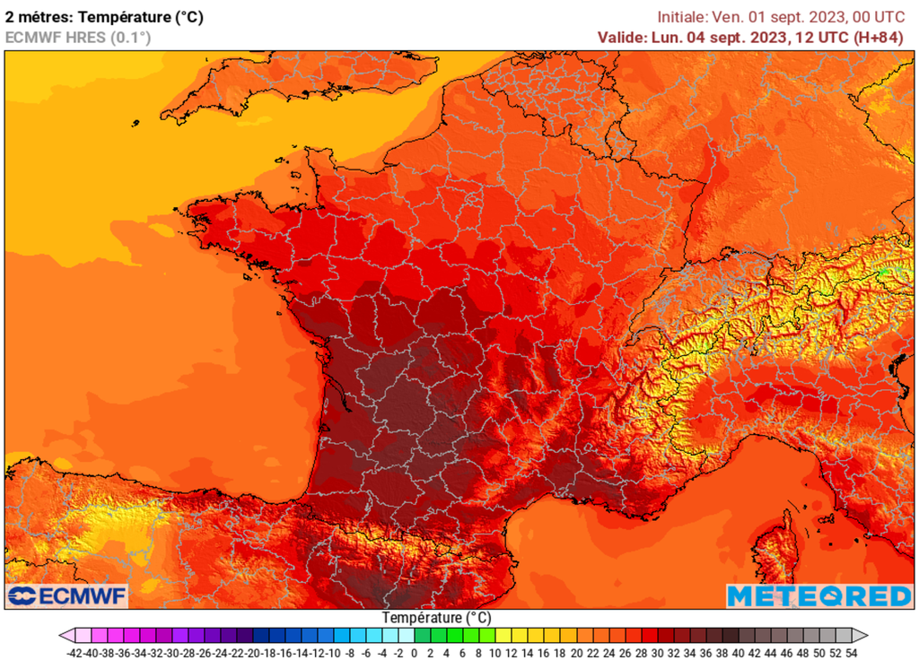 De fortes chaleurs s'annoncent pour la journée de dimanche surtout sur le Sud-Ouest.