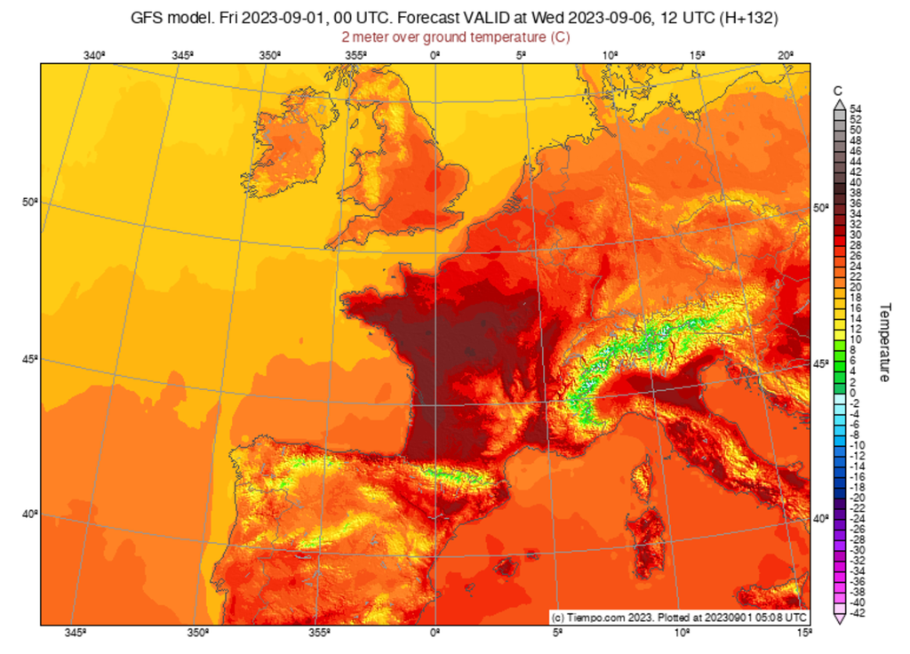 En début de semaine, un épisode de canicule devrait s'inviter sur le Centre-Ouest à Sud-Ouest de la France.