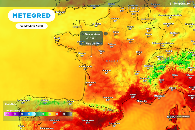 Canicule : la France bascule vers un temps plus respirable avec jusqu'&agrave; 10&deg;C de moins. D&eacute;couvrez les pr&eacute;visions