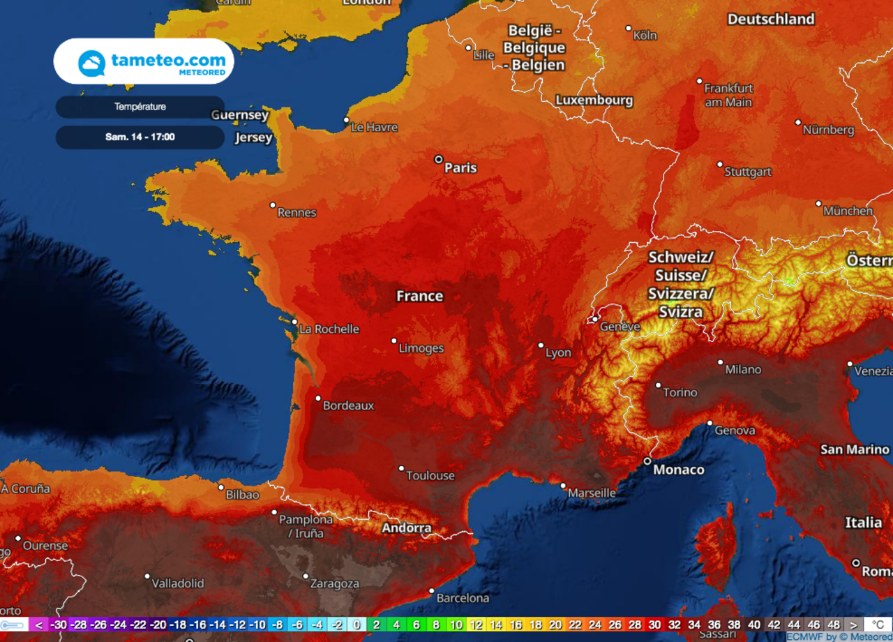 Canicule : plus de 40 degrés attendus dans le sud de la France