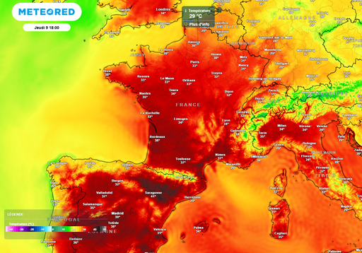 Canicule : quelles r&eacute;gions &eacute;pargn&eacute;es par les temp&eacute;ratures bouillantes ces prochains jours ?
