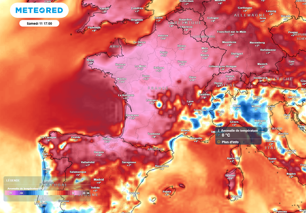 Les températures seront de saison en Corse ce week-end alors qu'elles se situeront jusqu'à 15°C au-dessus des normales dans l'ouest. Les températures seront de saison en Corse ce week-end alors qu'elles se situeront jusqu'à 15°C au-dessus des normales dans l'ouest.