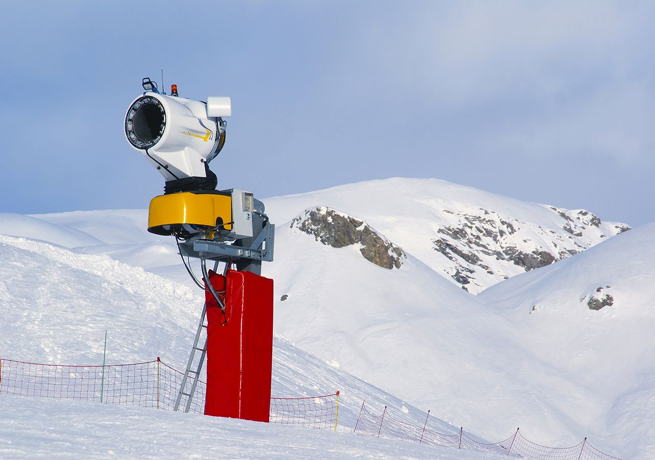 Nieve artificial para salvar los JJOO y estaciones de esquí alpinas - SWI