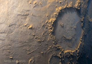 La "cara" alegre de Marte nos observa tras el choque de un asteroide del tama&ntilde;o de una cuidad