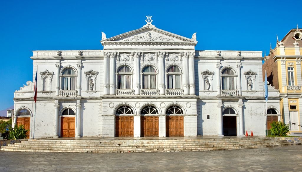 El Teatro Municipal de Iquique fue declarado Monumento Histórico Nacional en 1977.
