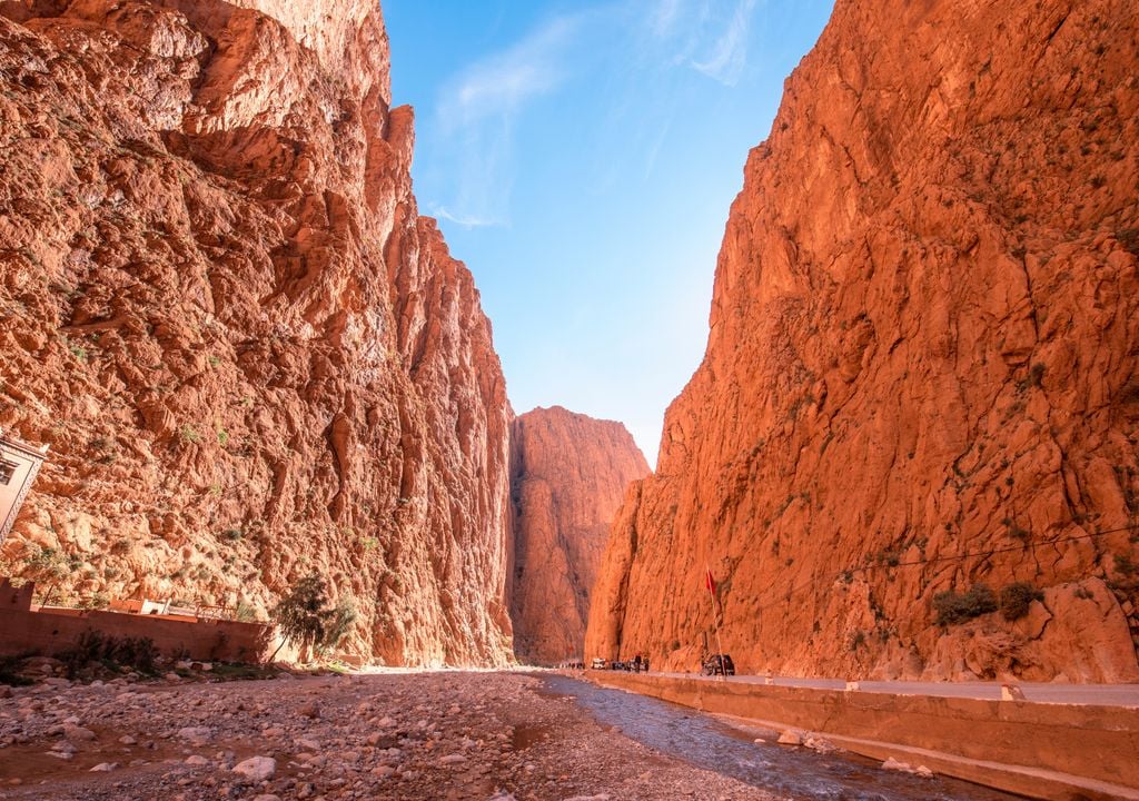 Wadi vicino alla città di Tinerhir, in Marocco.